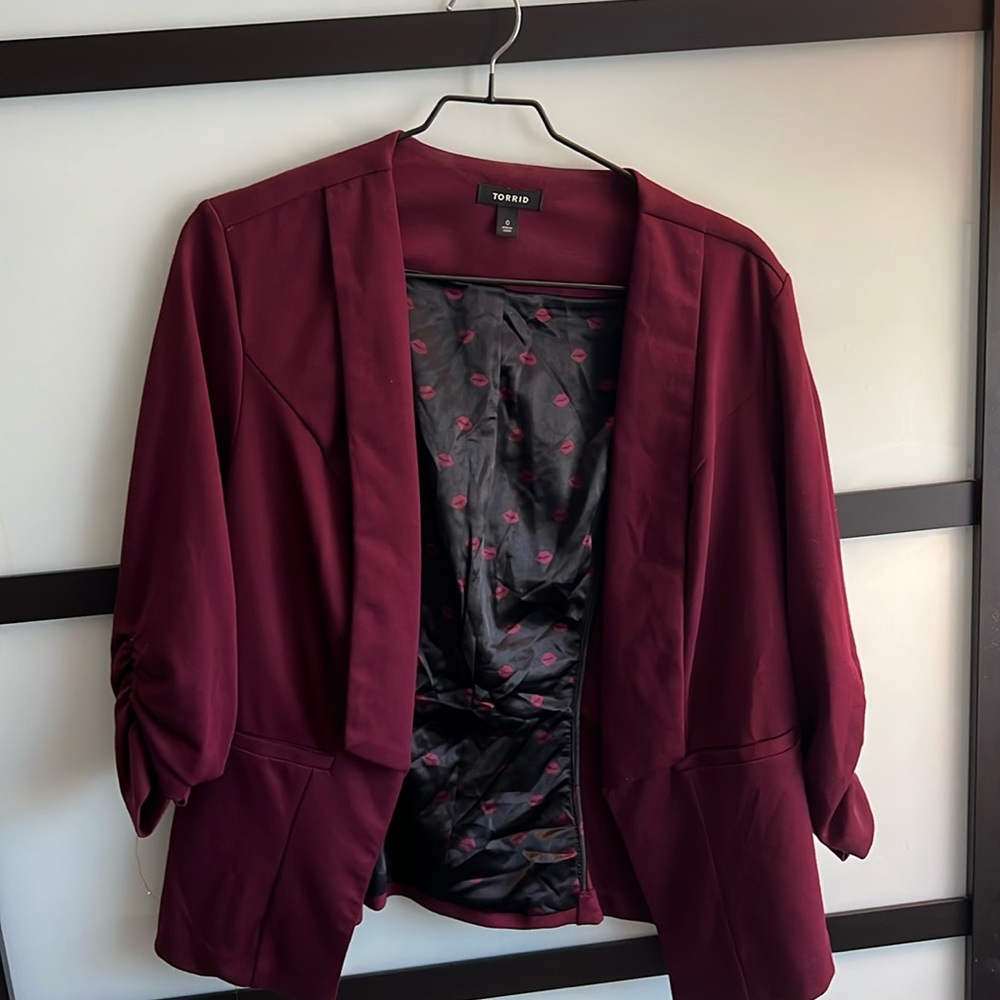 Burgundy Blazer